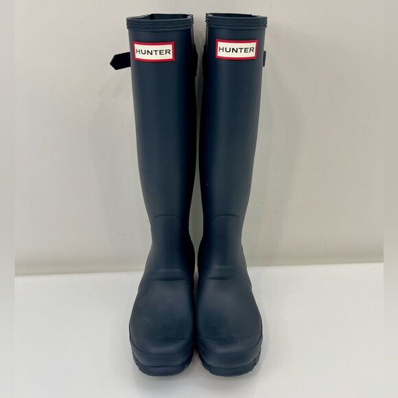 Hunter Women's Original Tall Back Adjustable Rain Boot Size 5 - Picture 7 of 9